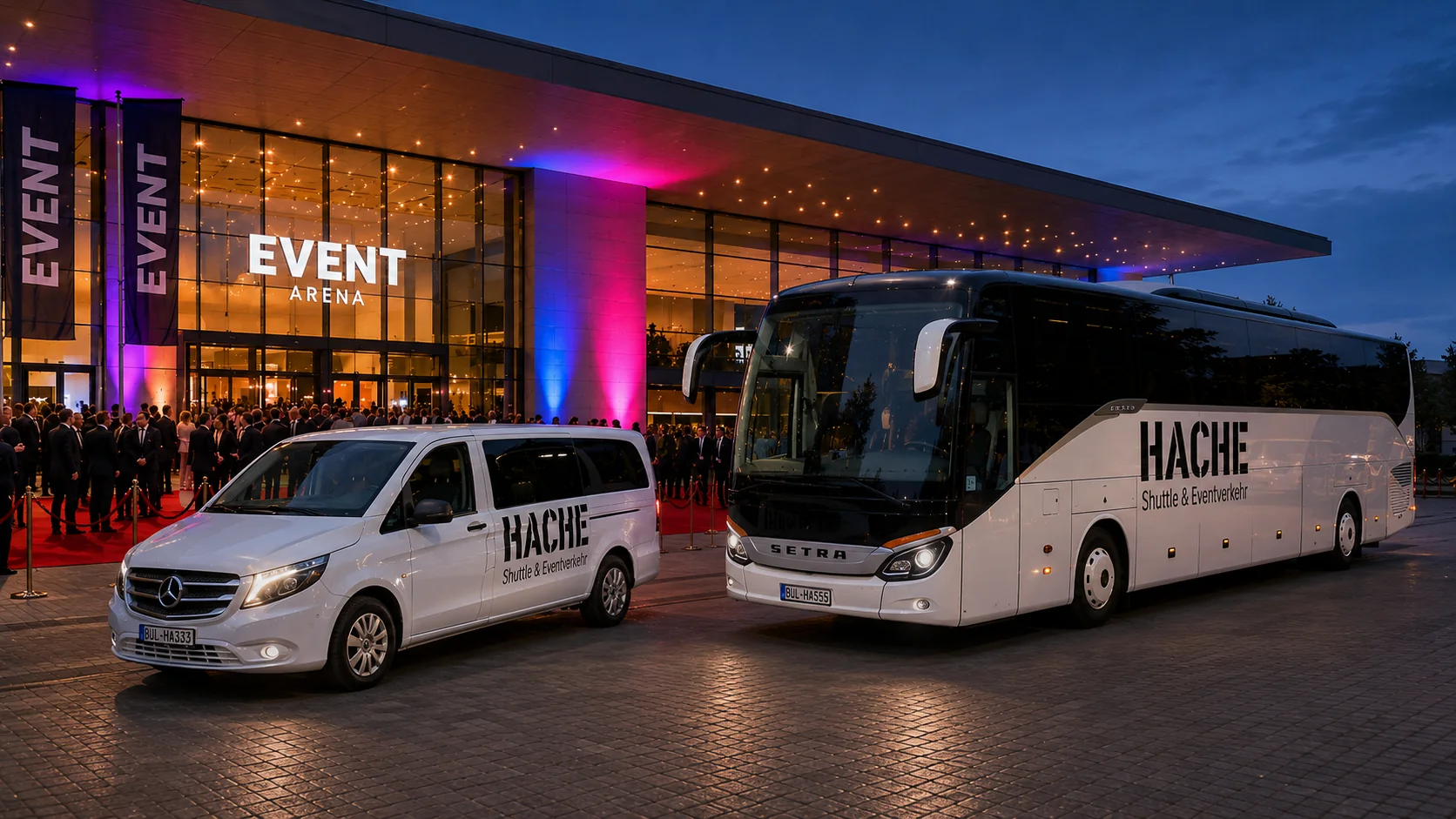 H & M Busreisen Busse für Shuttle- und Eventverkehr
