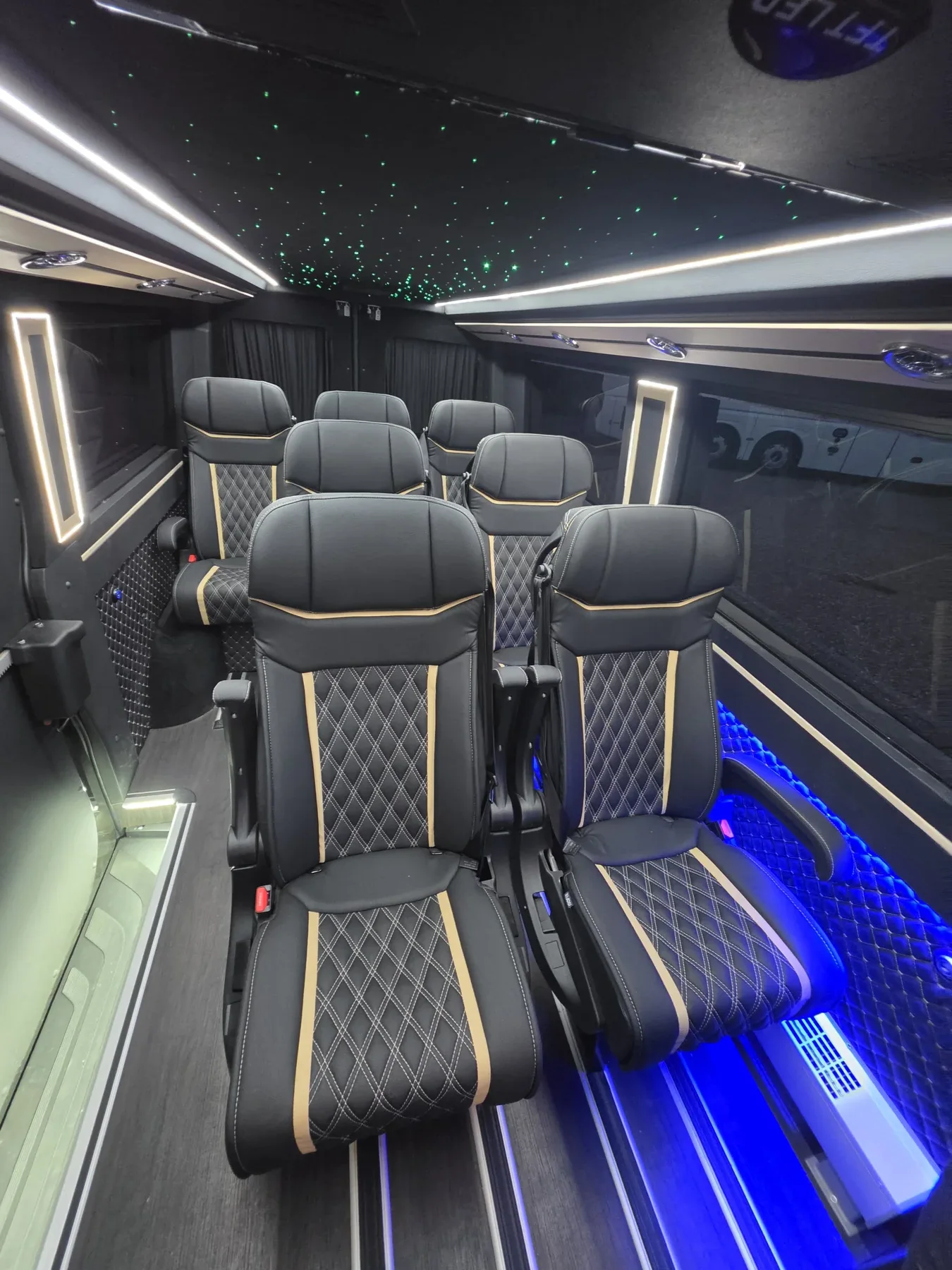 Premium Innenraum eines Kleinbusses